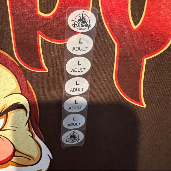 NWT Disney Grumpy Men’s  T-Shirt “I Tried to be Happy” Large - Picture 4 of 5